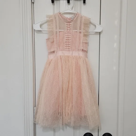 white chantilly lace dress The Romanza Dress in White Chantilly Lace 14 / White Chantilly Lace main image 0